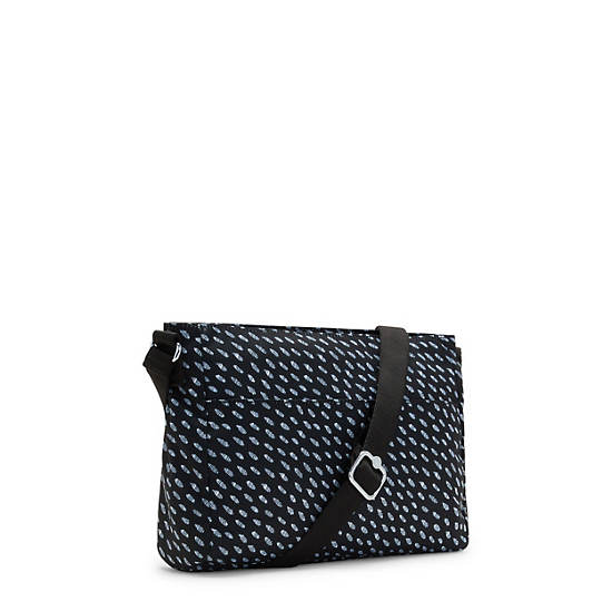 Kipling New Angie Printed Crossbody Väska Svarta | SE 2014SG